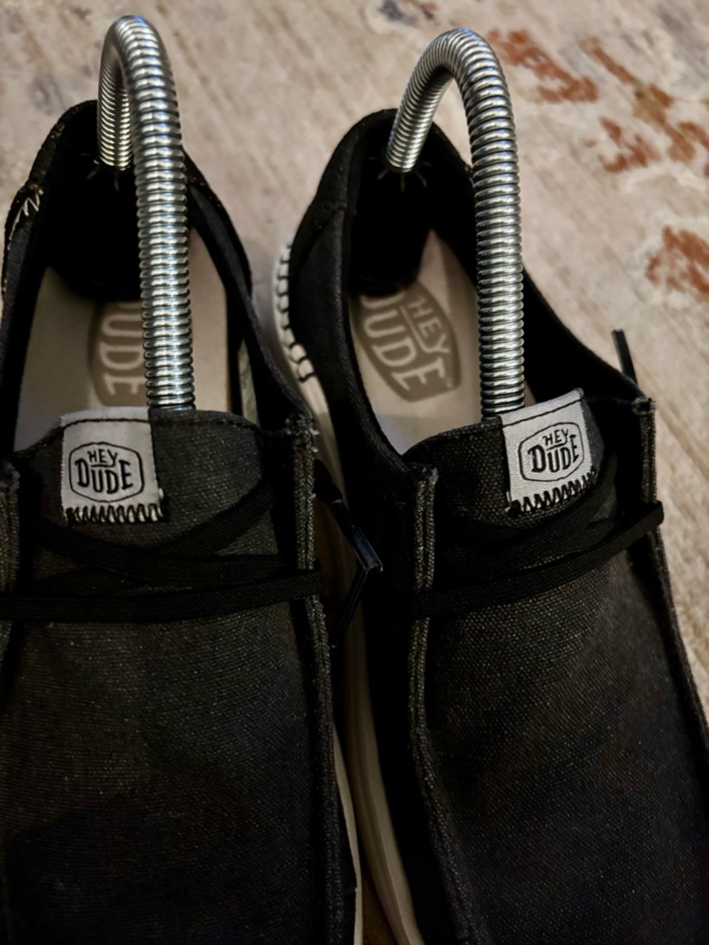 Hey Dude Black Sparkle Wendy Rise Slip On Shoes - Picture 6 of 7